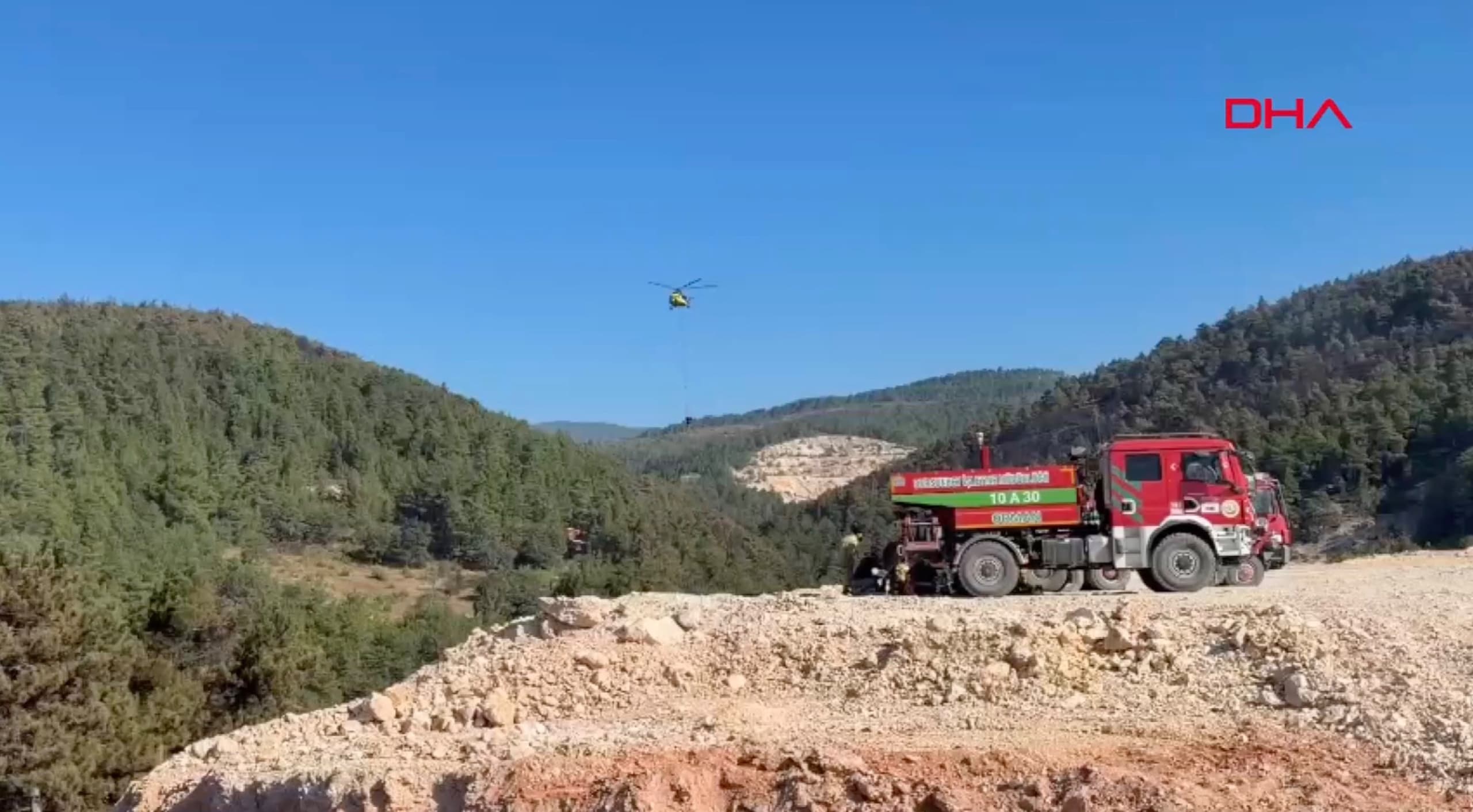 BALIKESİR’DE ORMAN YANGININA MÜDAHALE 2’NCİ GÜNÜNDE