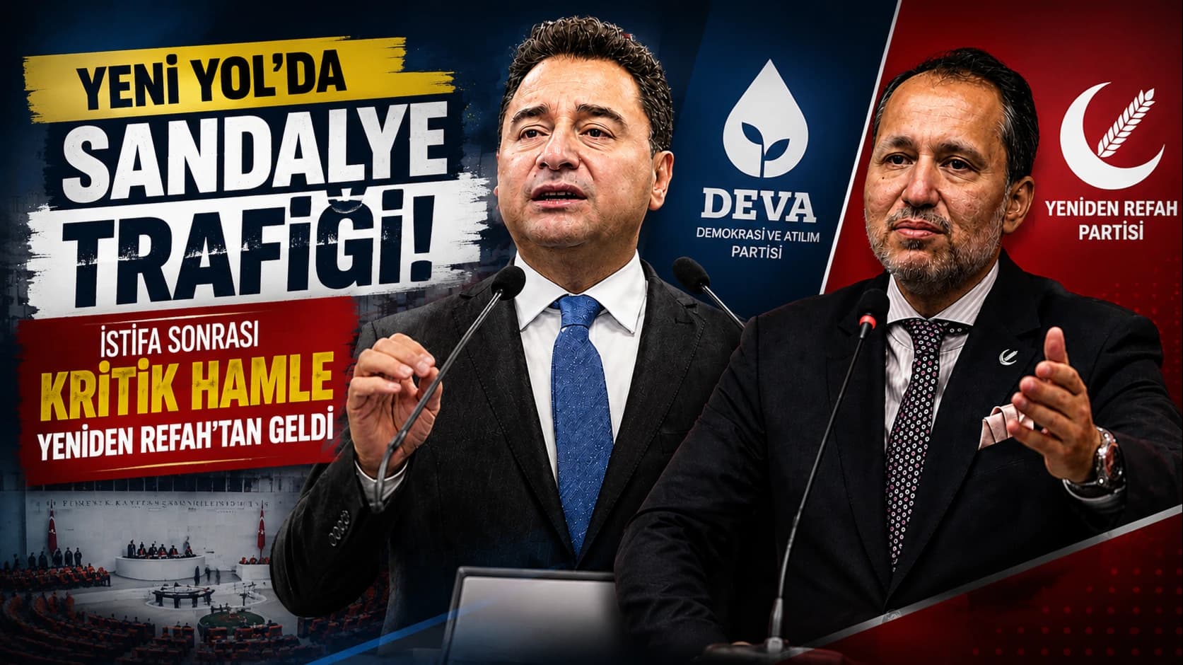 Yeni Yol’da sandalye trafiği: İstifa sonrası kritik hamle Yeniden Refah’tan geldi