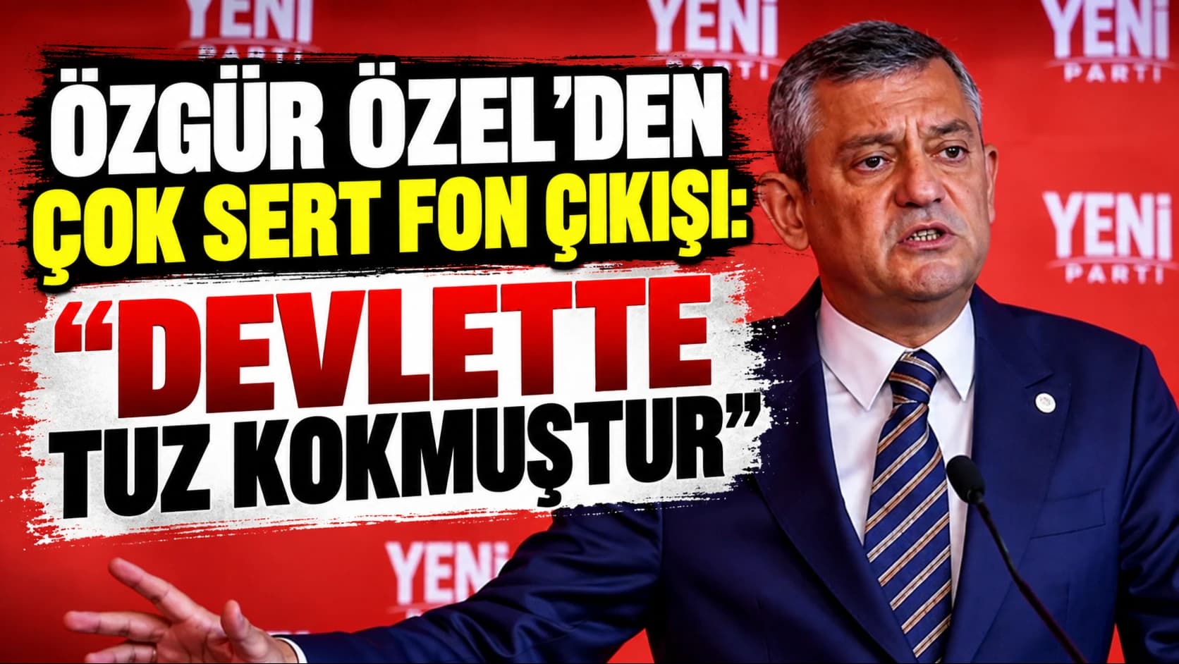 Özgür Özel’den çok sert fon çıkışı: “Devlette tuz kokmuştur”
