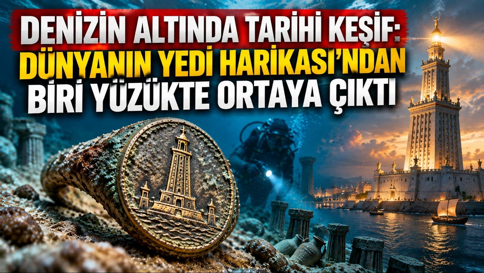 Denizin altında tarihi keşif: Dünyanın Yedi Harikası'ndan biri yüzükte ortaya çıktı