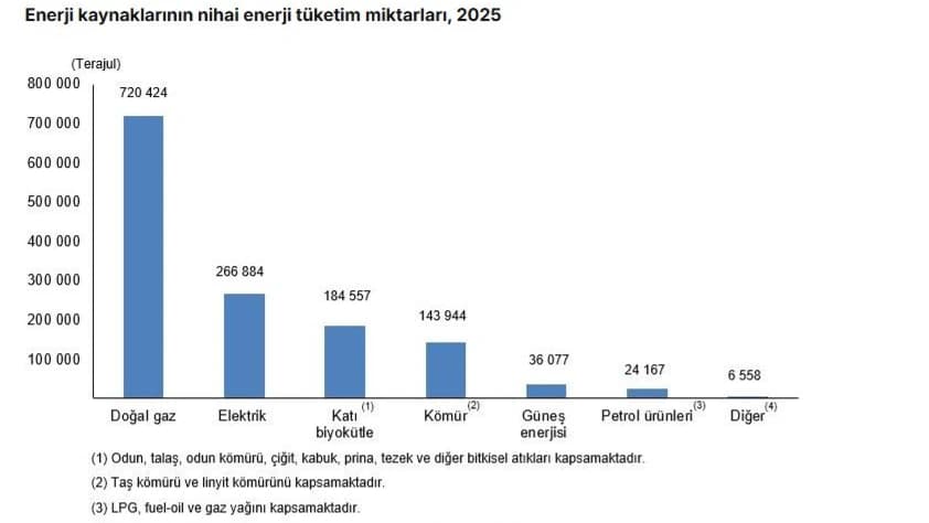 TÜİK açıkladı: Evlerde enerjinin yüzde 62'si ısınmaya gidiyor