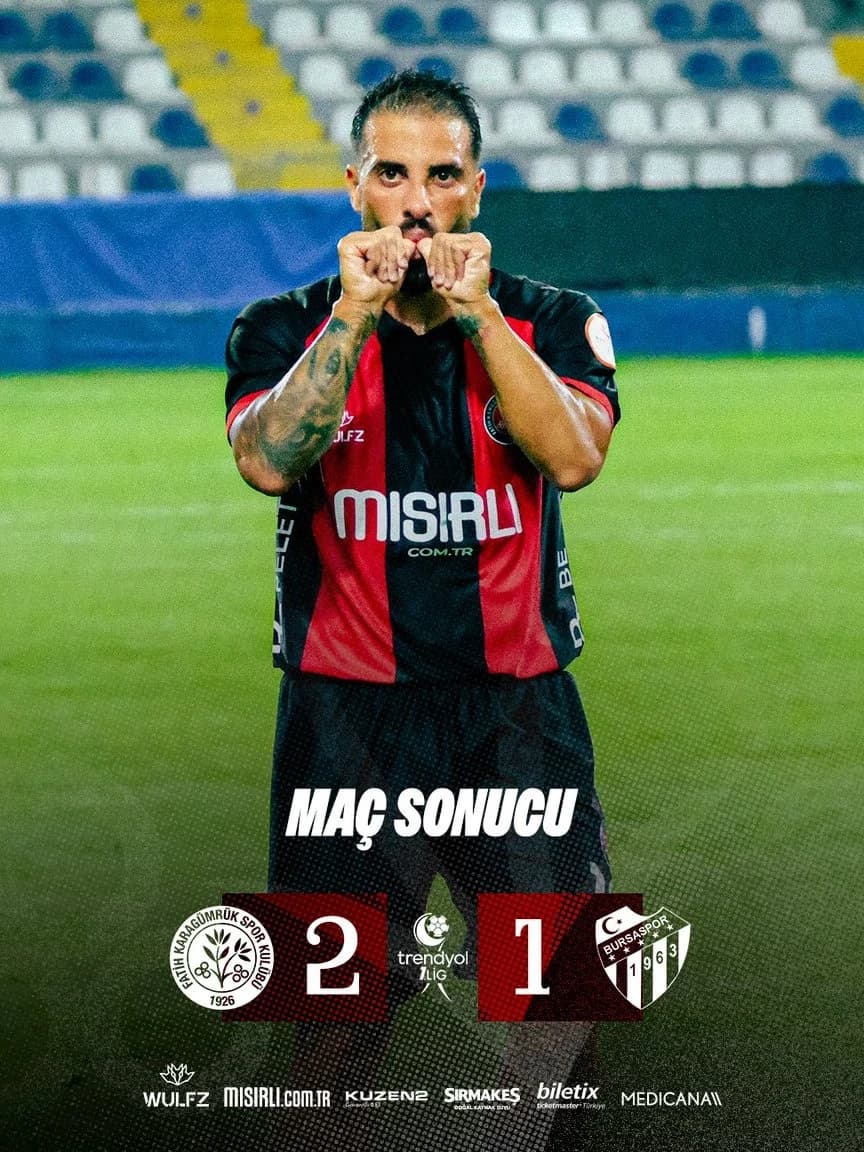 KARAGÜMRÜK, BURSASPOR'U 2-1 MAĞLUP ETTİ