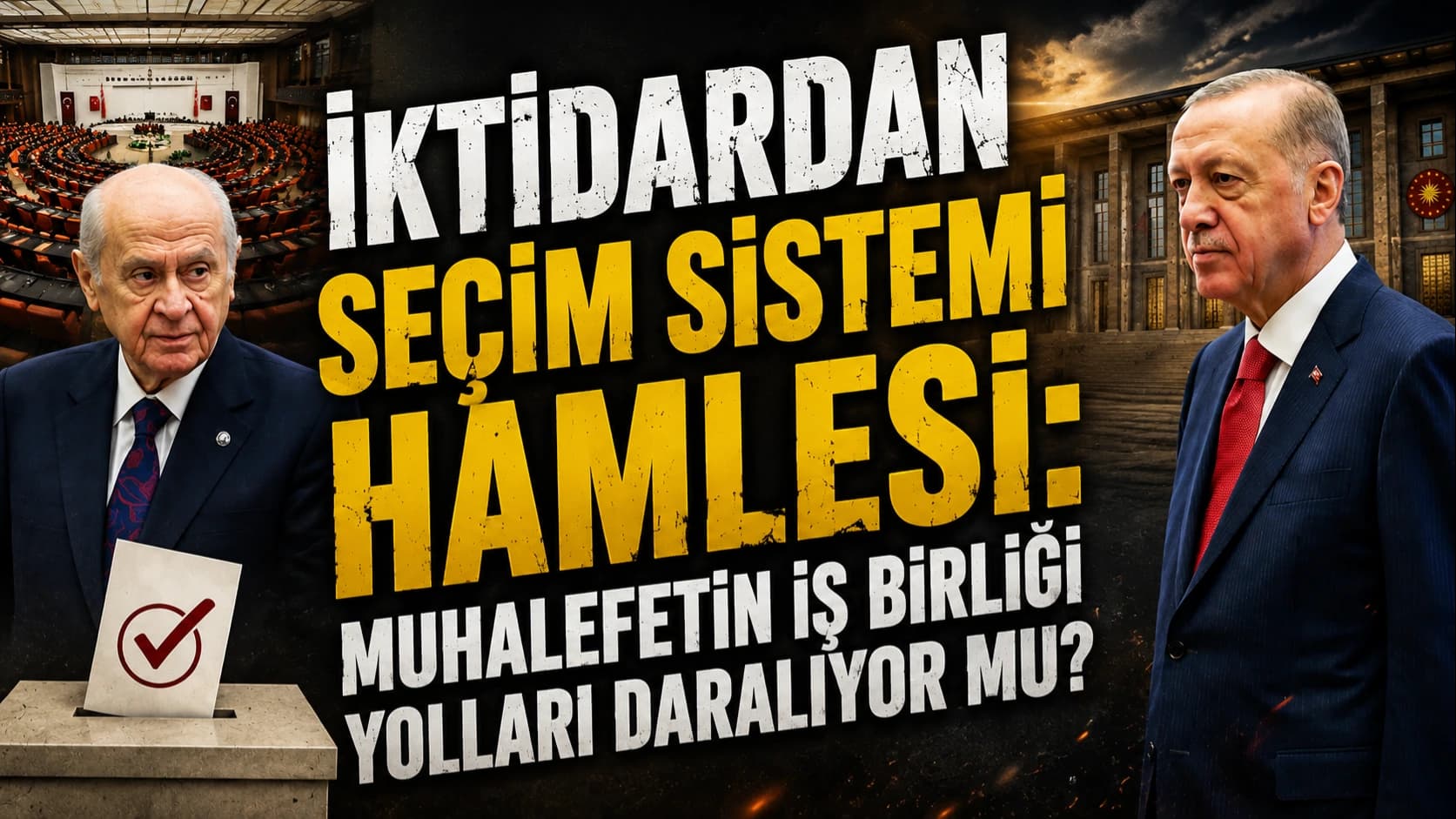İKTİDARDAN SEÇİM SİSTEMİ HAMLESİ: MUHALEFETİN İŞ BİRLİĞİ YOLLARI DARALIYOR MU?