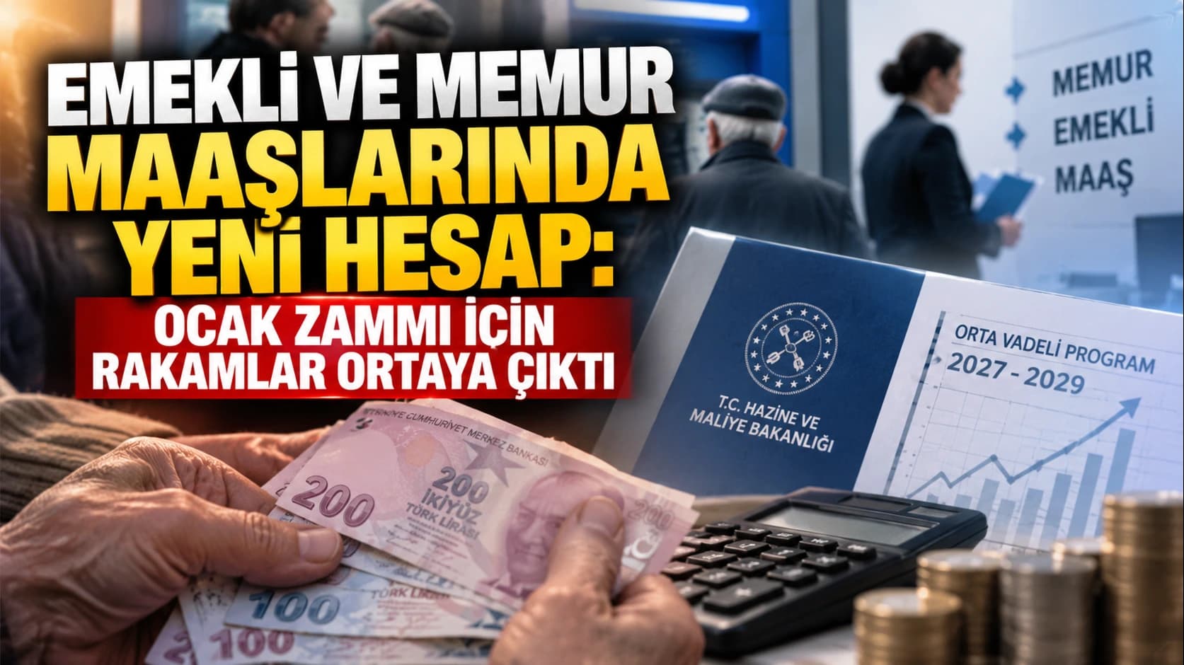 Emekli ve memur maaşlarında yeni hesap: Ocak zammı için rakamlar ortaya çıktı