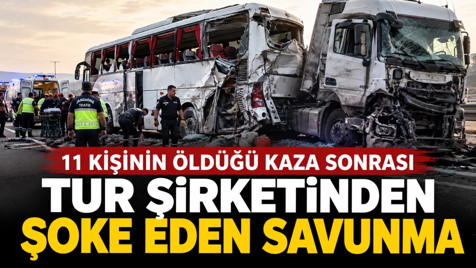 Manisa'da 11 kişinin öldüğü kazada şirketten şoke eden savunma