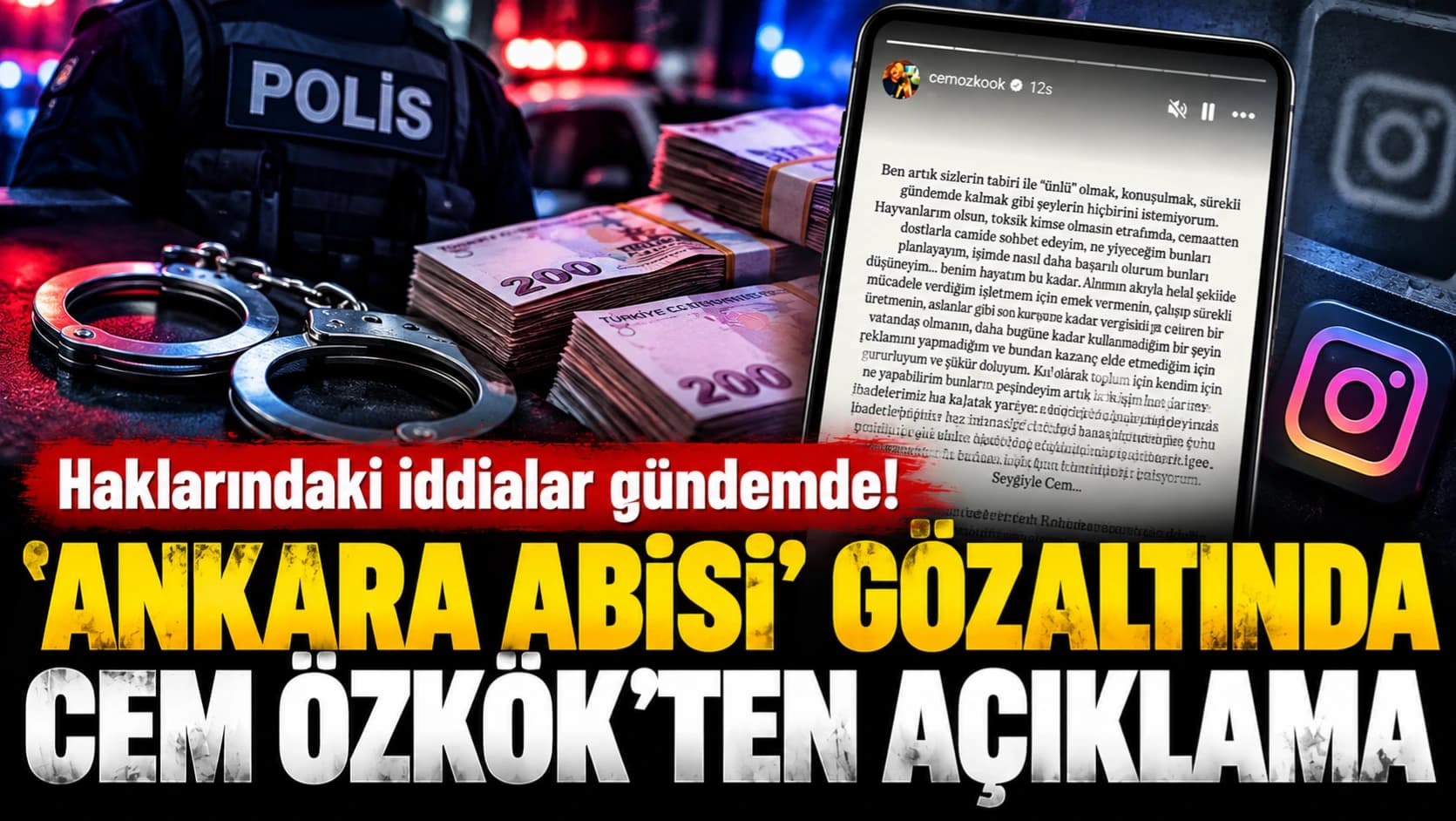 Haklarındaki iddialar gündemde! 'Ankara Abisi' gözaltında, Cem Özkök'ten açıklama