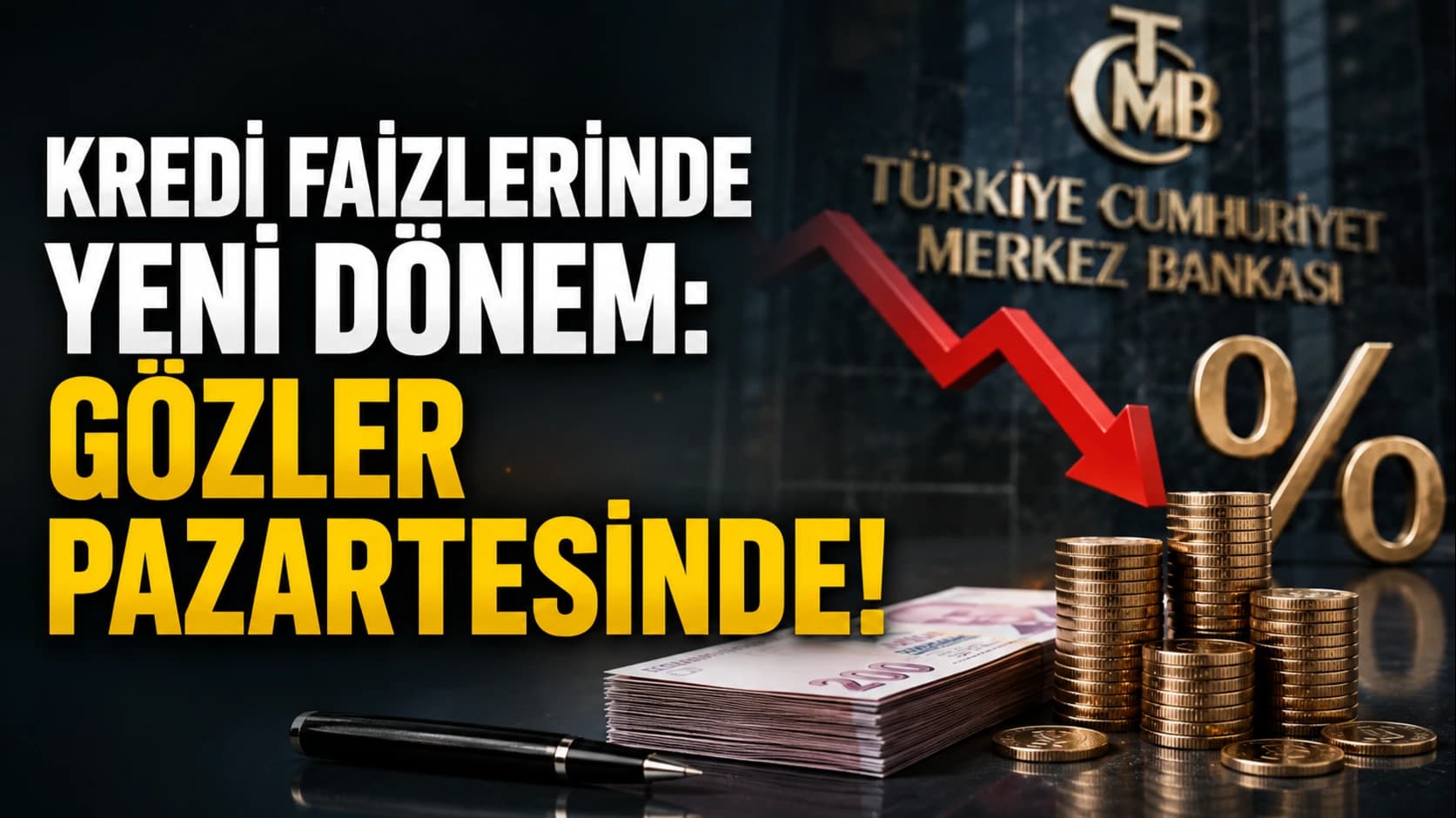 Kredi faizlerinde yeni dönem: Gözler pazartesinde!