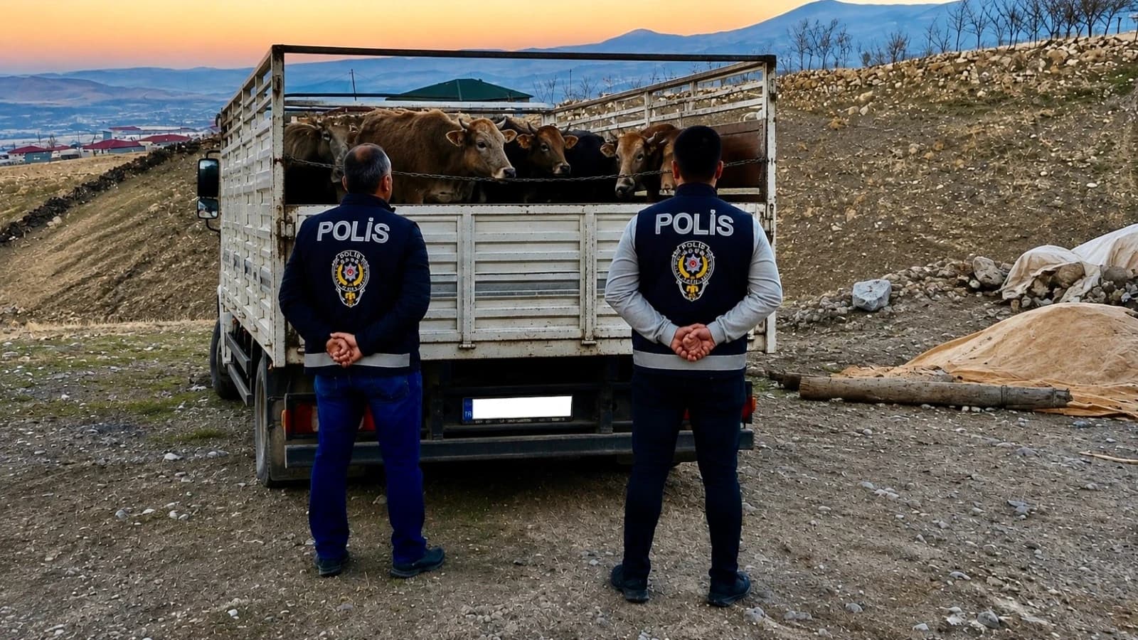 KIRŞEHİR’DE 10 BÜYÜKBAŞ HAYVAN ÇALINDI: 1 TUTUKLAMA