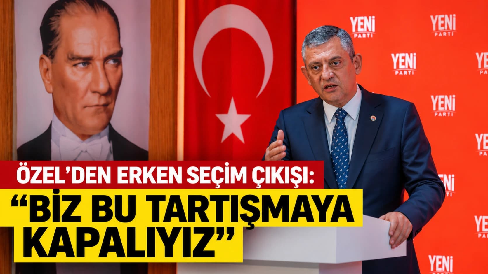 Özgür Özel'den erken seçim çıkışı: "Biz bu tartışmaya kapalıyız"