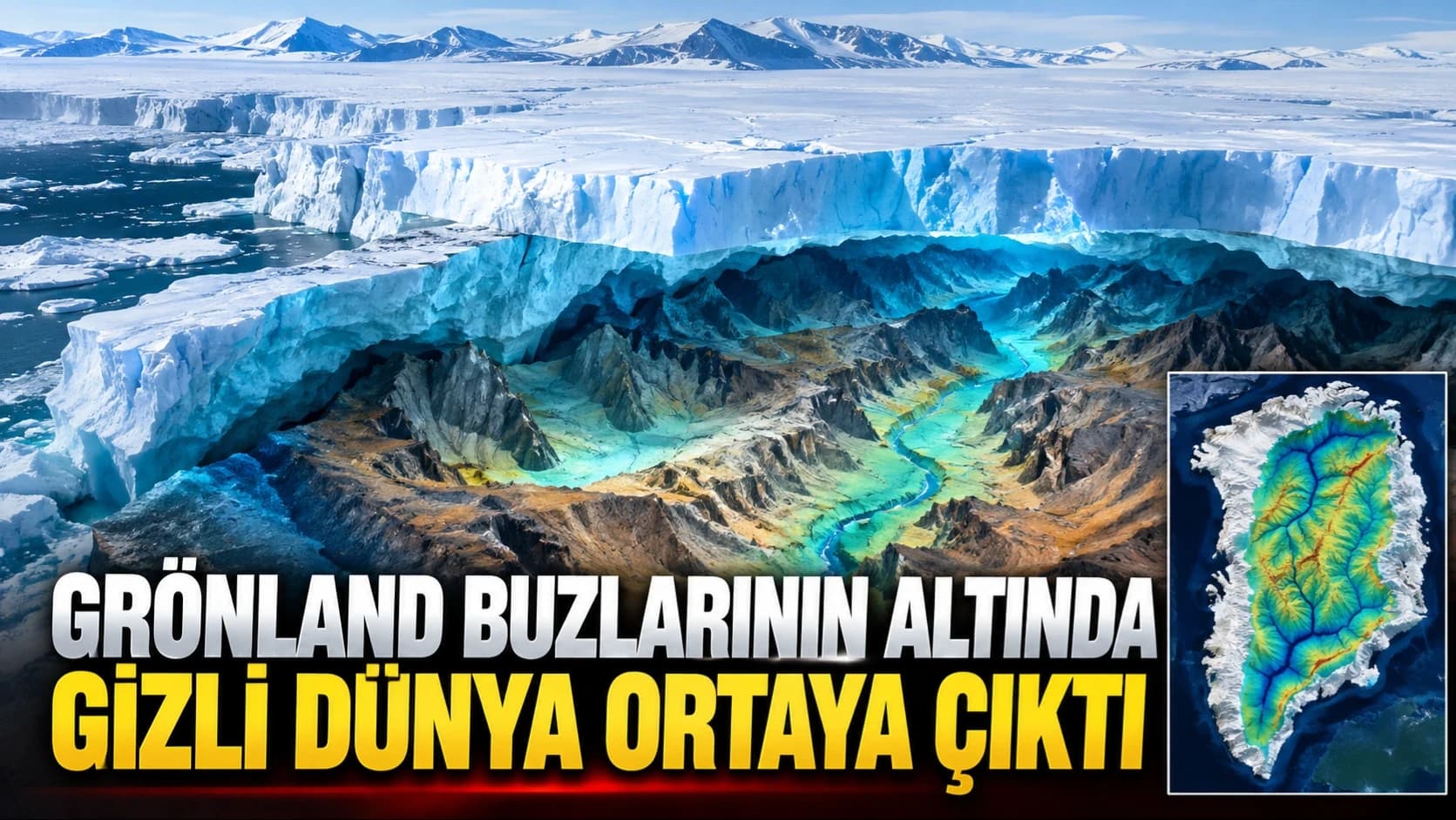 Grönland buzlarının altında gizli dünya ortaya çıktı