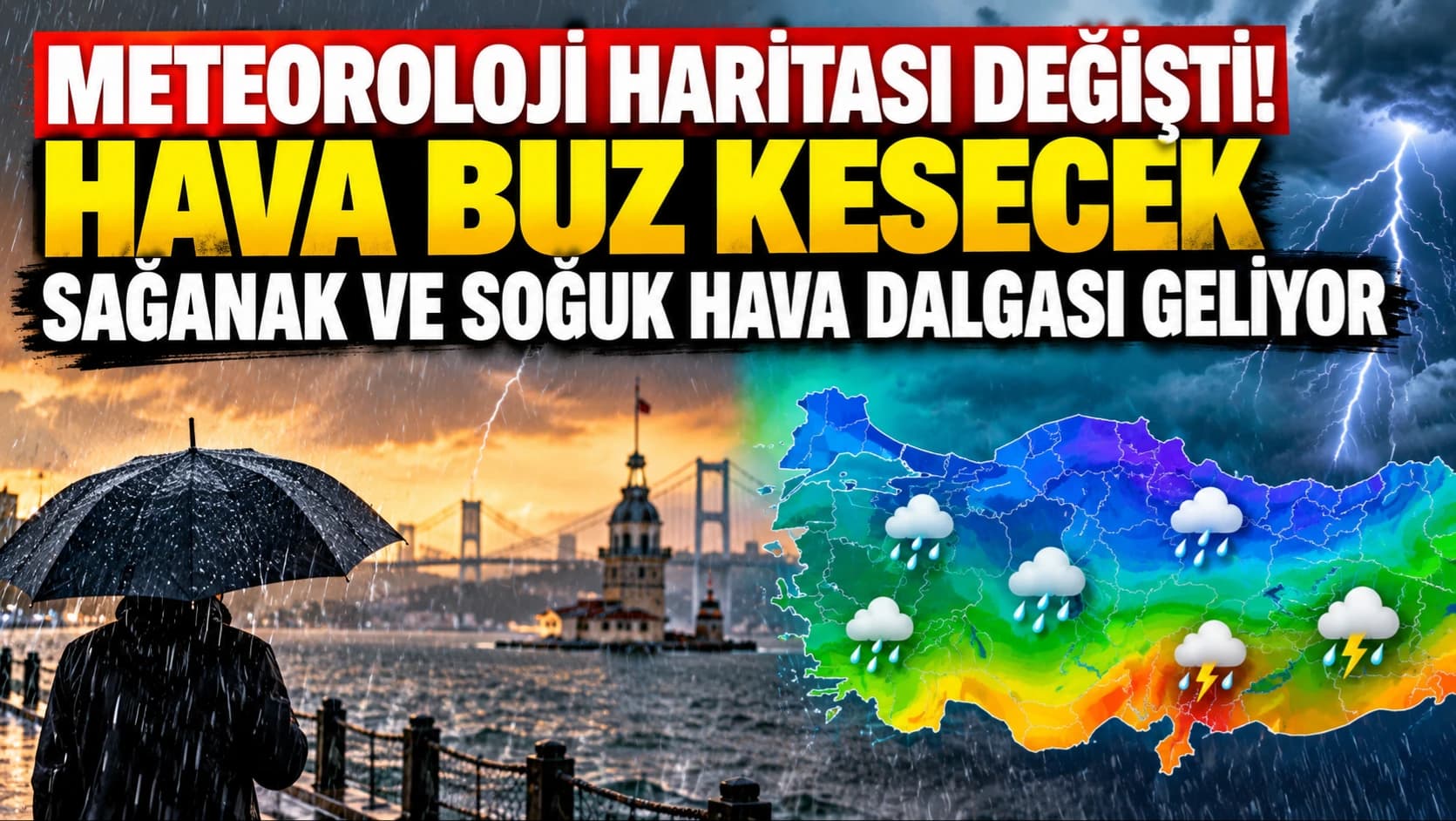 Meteoroloji uyardı: Sağanak ve soğuk hava etkili olacak