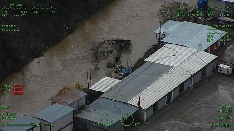 İstanbul'da selde zarar gören bölgelerde helikopterli denetim